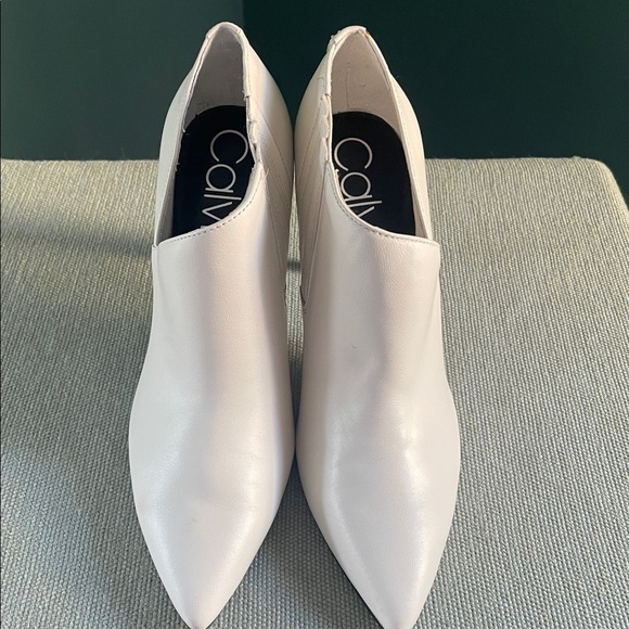 Calvin Klein Shoes - Calvin Klein White Ankle Boots